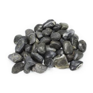 Decorative River Pebbles Black - 22lb Bag