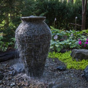 Stacked Slate Urn 45" H (114 cm)