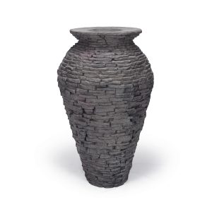Stacked Slate Urn 45" H (114 cm)