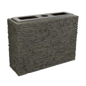 Stacked Slate Wall Base 26" H (66 cm)