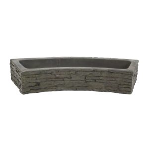 Stacked Slate Wall Topper Curved Quad-Spill