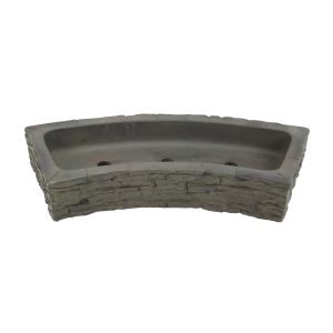 Stacked Slate Wall Topper Curved Quad-Spill