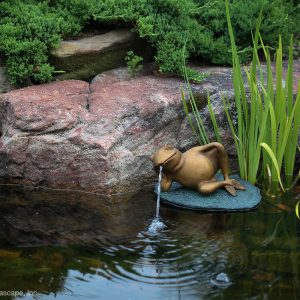 Lazy Frog On Lily Pad Spitter