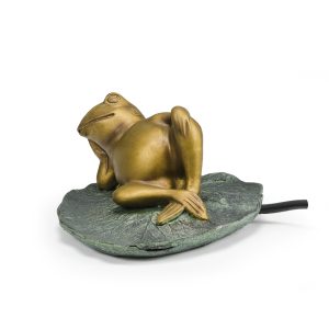 Lazy Frog On Lily Pad Spitter
