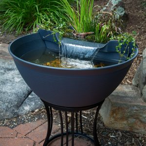 AquaGarden Mini Pond Kit - Steel Gray